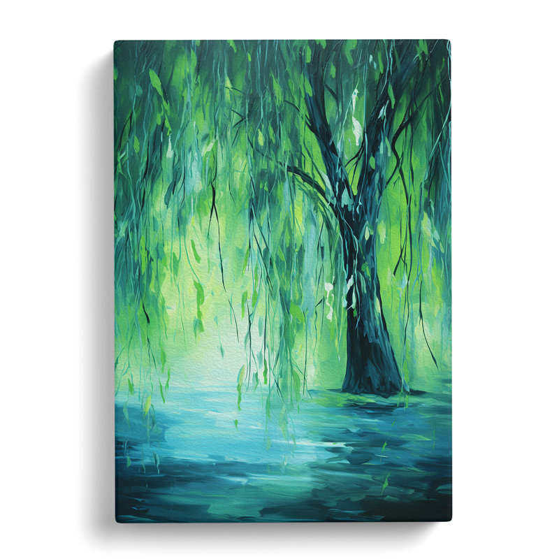 Weeping Willow Abstract - Wrapped Canvas, 60cm H x 40cm W x 3cm D