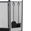 4 Double Door Iron Fireplace Door