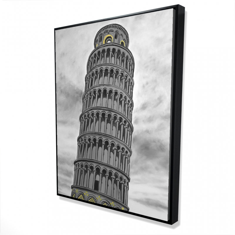 Tour de Pise en Italie, reproduction sur toile