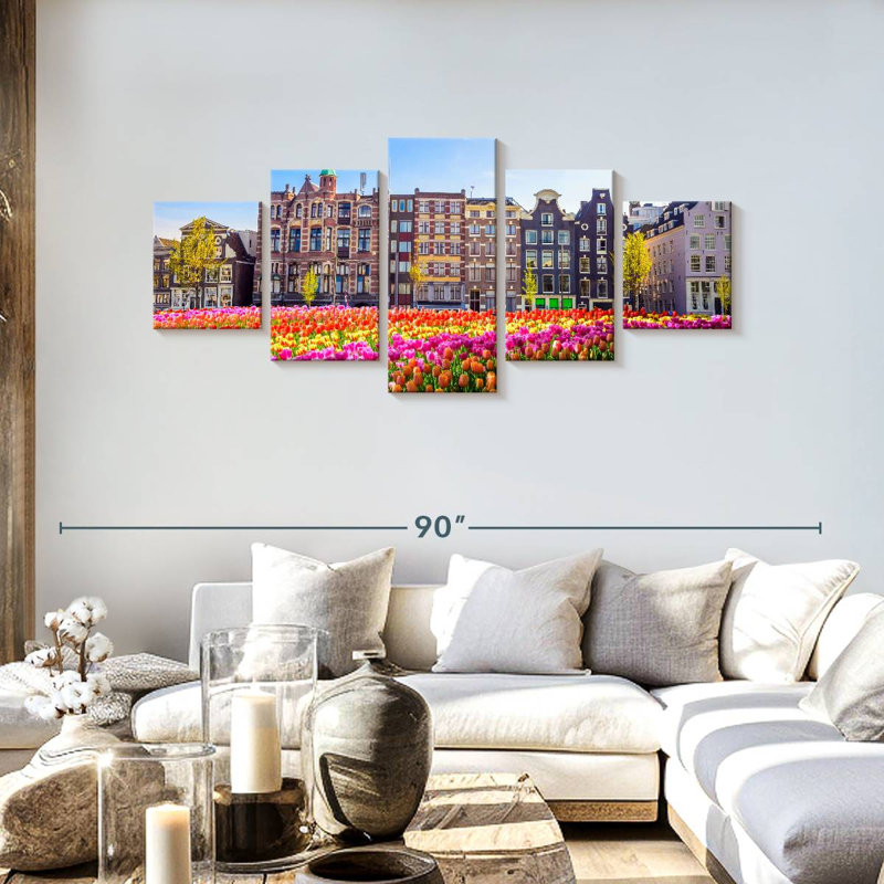 Amsterdam Tulipes, H 30 po x l 68 po