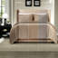 Ensemble de literie en velours Queen, couvre-lit matelassé taupe pour chambres élégantes