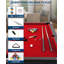 Table de billard de 7 pi, table de billard portable avec accessoires complets, tables de billard pliantes avec 2 queues, boules, brosse à craie et feutre pour les salles de jeux, loisirs à la maison-123216797