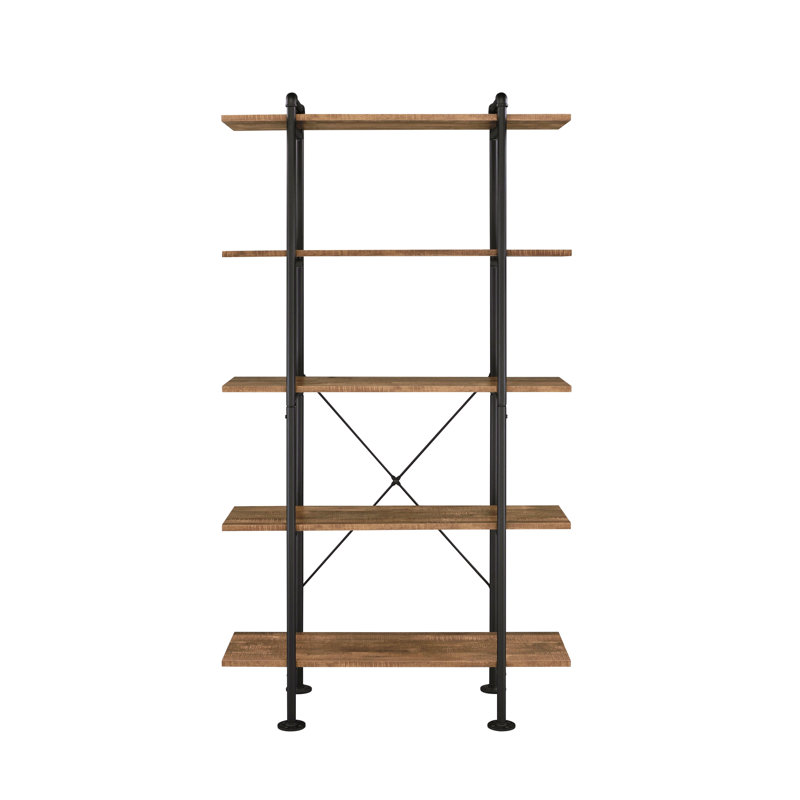 Bibliothèque à 5 tablettes Rustic Oak
