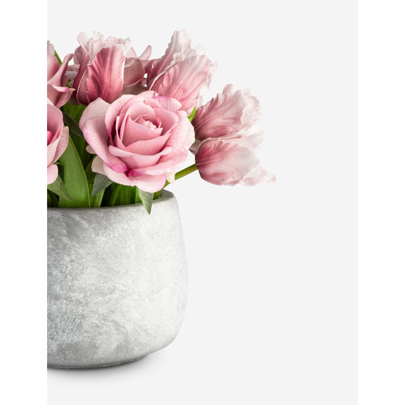 Elio Realtouch Rose And Tulip Arrangement