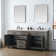 Ajiya 72" Double Bathroom Vanity Set