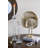 D3.5X18" Clear Glass Taper Candle Holder With Sculpted Column Design-1955695978