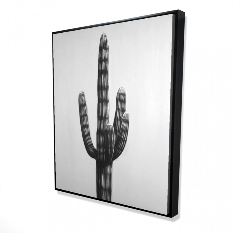 Large Cactus Print On Canvas, H 60 po x l 48 po