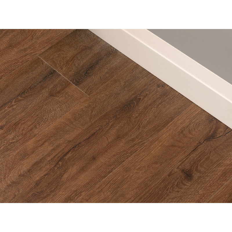 Planche de vinyle de luxe en pierre 8,98 po x 46 po x 5 mm à clics - 400 pi. Ca., Chêne forêt