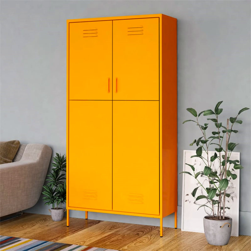 Alazhia Steel Wardrobe, Yellow