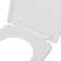 VidaXL Toilet Seat Soft Close Toilet Seat with Quick-release Design Square