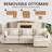 Corvia 118" Modular Sectional Sofa,Oversized U Shaped Couches with Ottomans&Chic Armrest for Living Room-1567894306