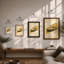 Yellow Sports Car Modern - Framed Print-183684685-183684684