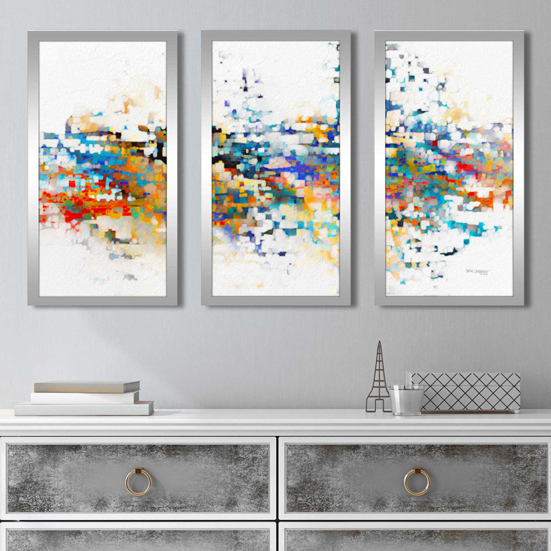 "Colossians 2: 2 Together in Love" par Mark Lawrence - 3 pièces encadrées, L 40,5 po x H 25,5 po x P 1 po