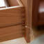 Commode d'appoint moderne en bois de cerisier simple