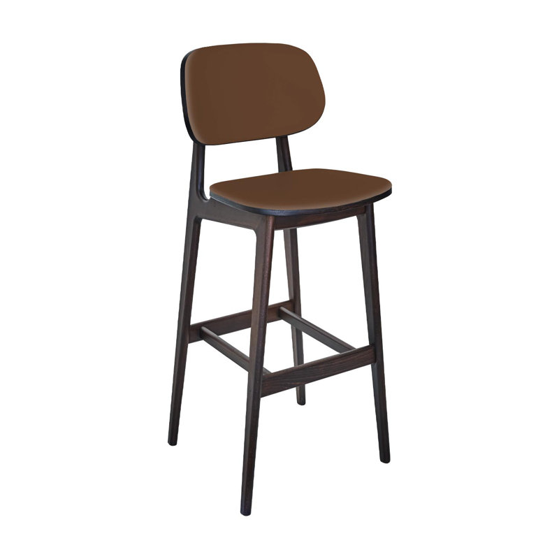  Tabouret Emma - siège et dossier rembourrés Auburn Grade 4, Brun, Auburn