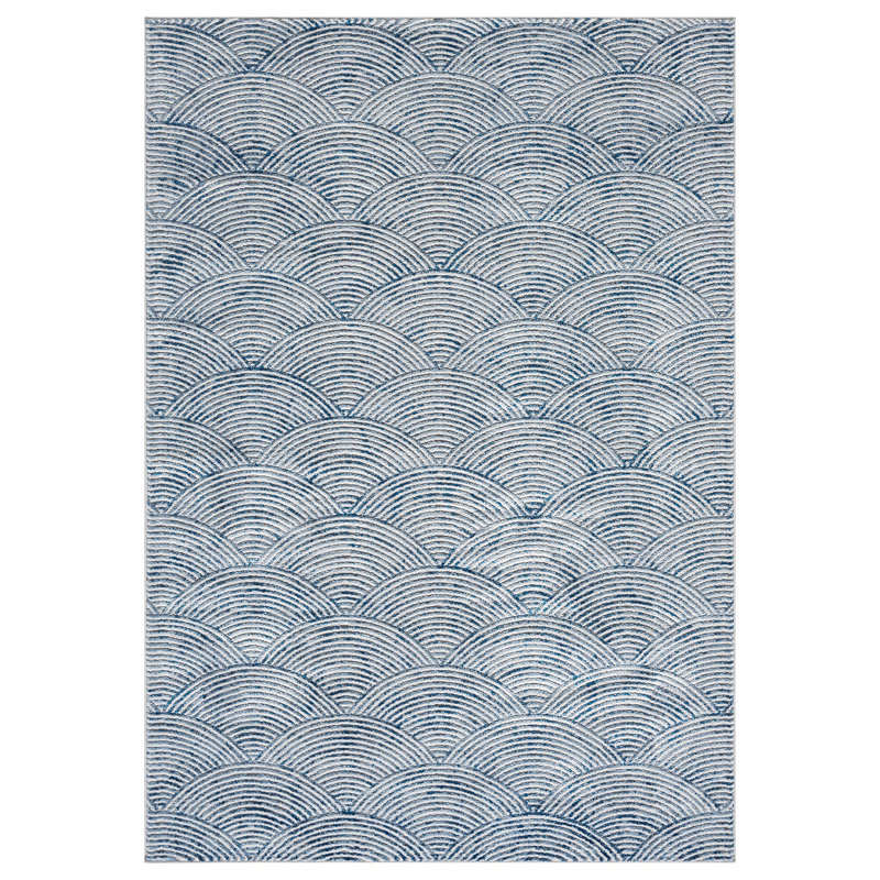 Tapis moderne abstrait abstrait Tabernash, Rectangle 5 pi 3 po x 7 pi 7 po