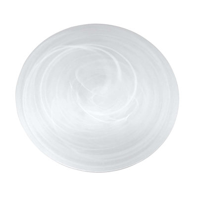 Alabaster Round Glass Platter