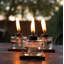 Lampe de table TIKI® 4 pouces en verre brun clair