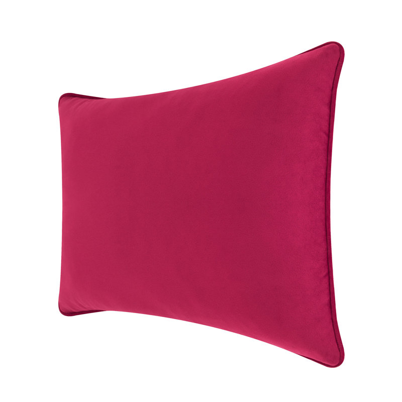Coussin décoratif Sparkles Home | Housse en polyester et bourre en plumes | Doux et luxueux - 4 tailles, Velours fuchsia