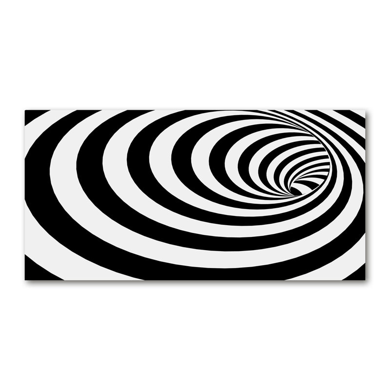 Spiral With Stripes - Wrapped Canvas Print