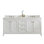 Bernardo Queen 72" Sink Carrara Quartz Countertop Bath Vanity with Faucet