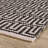 Bradshaw Zipper Black/Ivory Handwoven Cotton Rug-247557601
