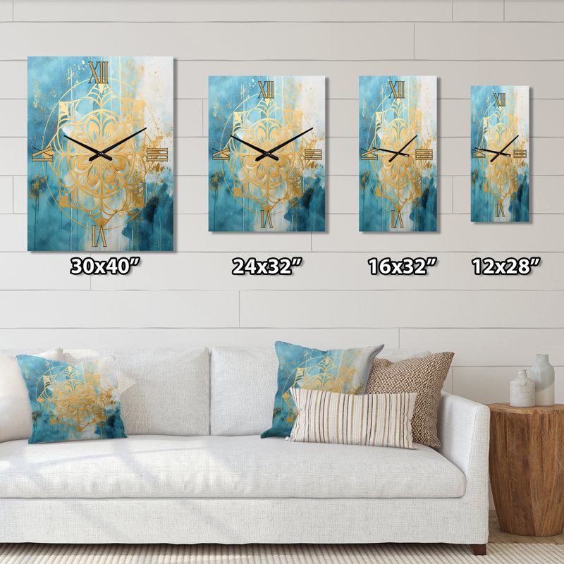 Horloge murale moderne Altringham - Boho Mandala, Petit