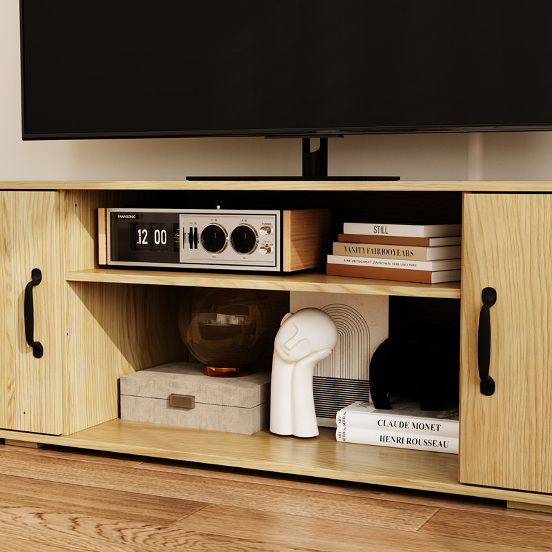 126"W Entertainment Center With Versatile Display And Concealed Storage