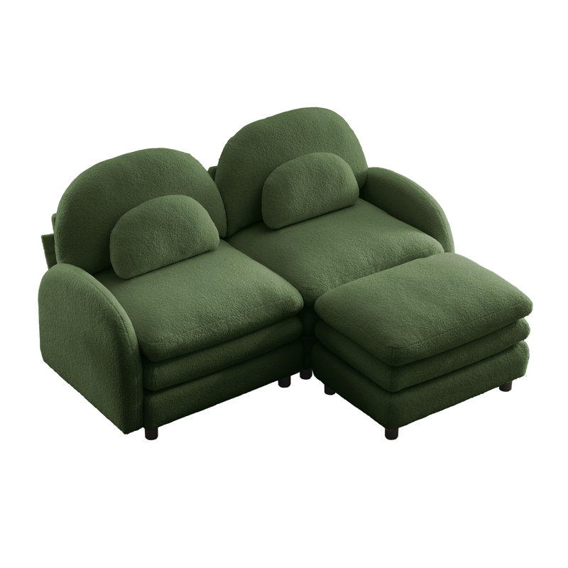 Cloud Soft Sectionals Teddy 2 Seat Modular Modern Sofa For Home