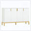 Buffet de luxe avec portes géométriques et rangement-335934336
