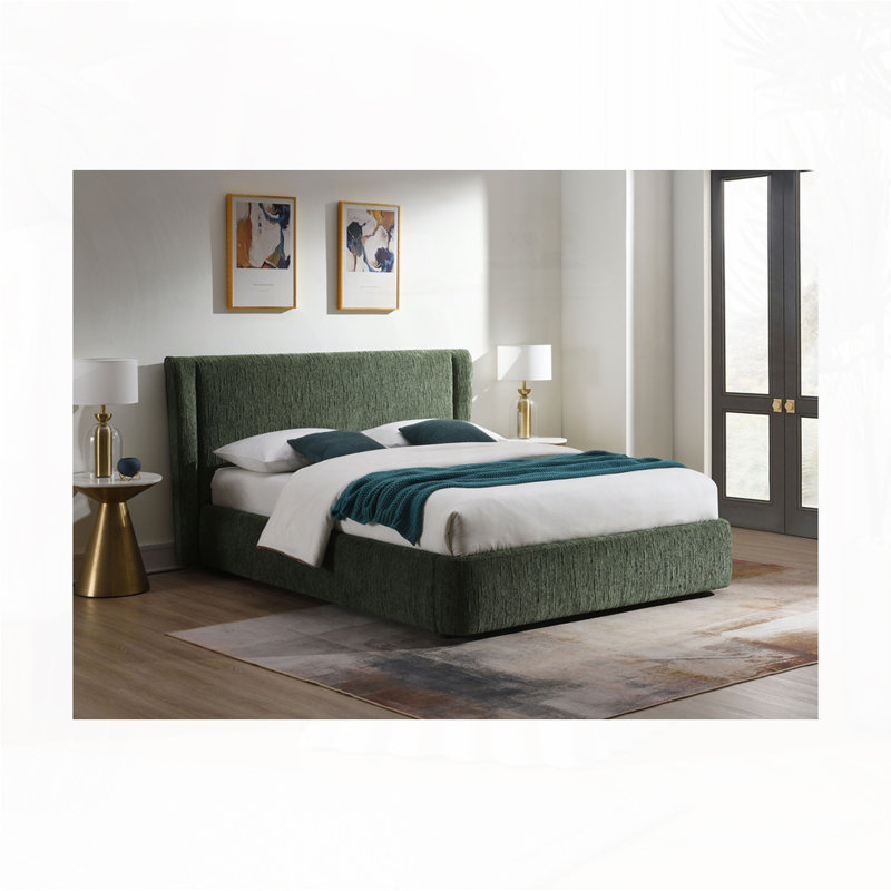 Chenille Upholstered Bed, Full
