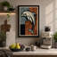 Leaping Dolphin Mid-Century - Wrapped Canvas-1041829196-1041829237