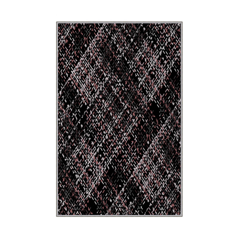Luxurious Woven Carpet Rug, 2.6 x 4.0 ft | 100% Polyester, 0.4 in Pile Height | Antibacterial & Non-Slip PVC Dot Underside | Machine Washable, 3D Digital Printing | Perfect for Living Room & Bedroom Decor