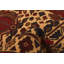 Tapis décoratif en laine de conception unique 4 pi x 5 pi 9 po noué à la main New Age en beige/rouge