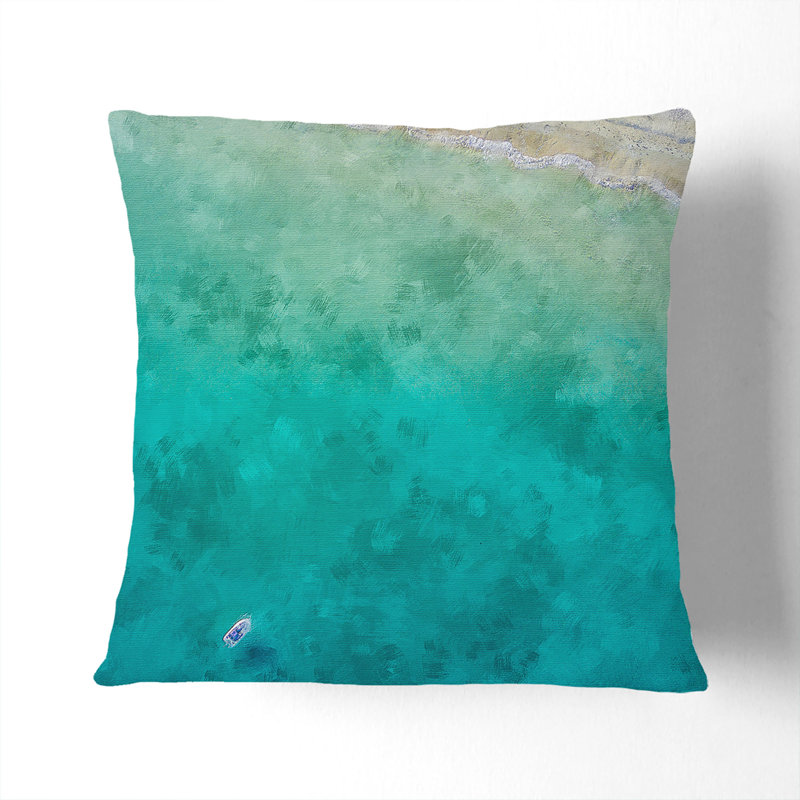 Square Cushion, 40cm H x 40cm W x 15cm D, White