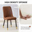 Ensemble de chaises de salle à manger en suède-121502666-121502667