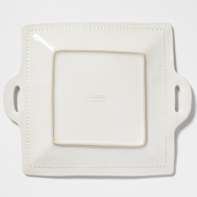 Incanto Stoneware Platter, White