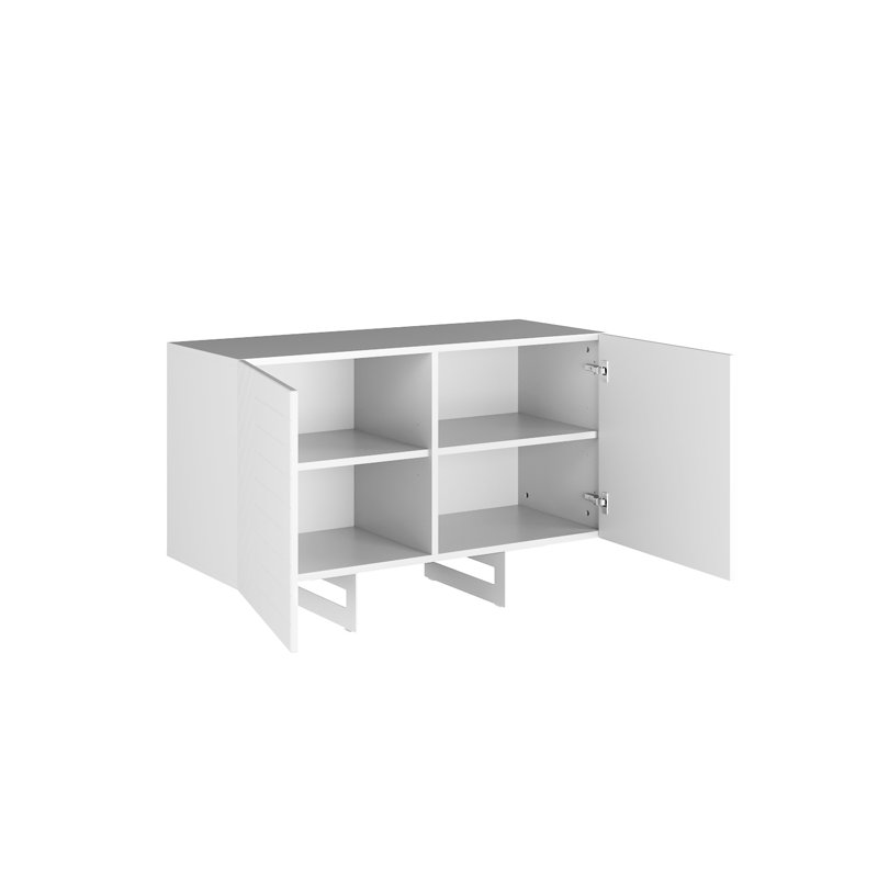 Faydean 110cm Sideboard, White/White