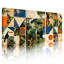 «Tropical Jungle», ensemble de 3 reproductions d'art sur toile tendues sur toile-48810601
