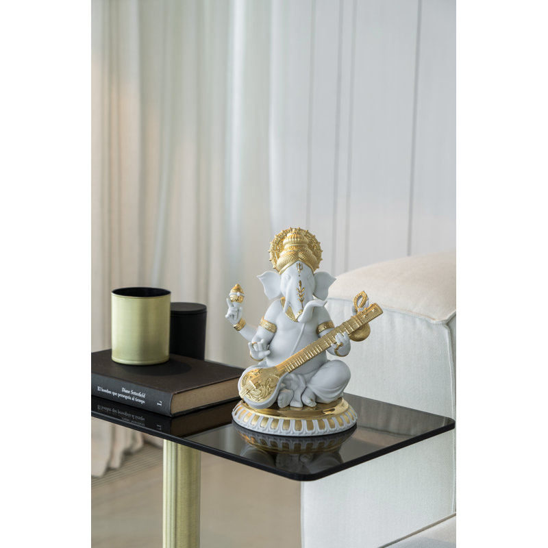 Veena Ganesha Figurine