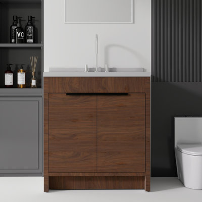 Meuble-lavabo autoportant avec lavabo