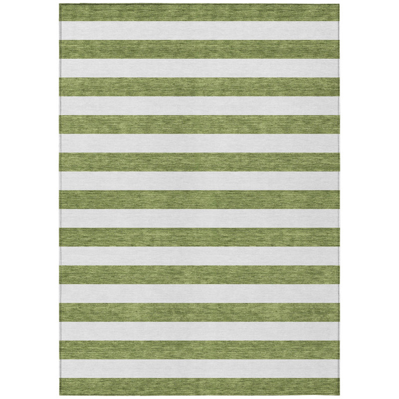 Tapis extérieur lavable antidérapant 9 pi x 12 pi vert olive