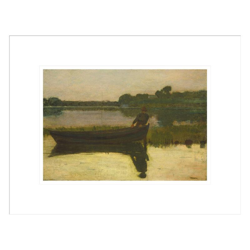 Coucher de soleil par Winslow Homer - estampe numérique encadrée, H 13,22 po x l 16,75 po