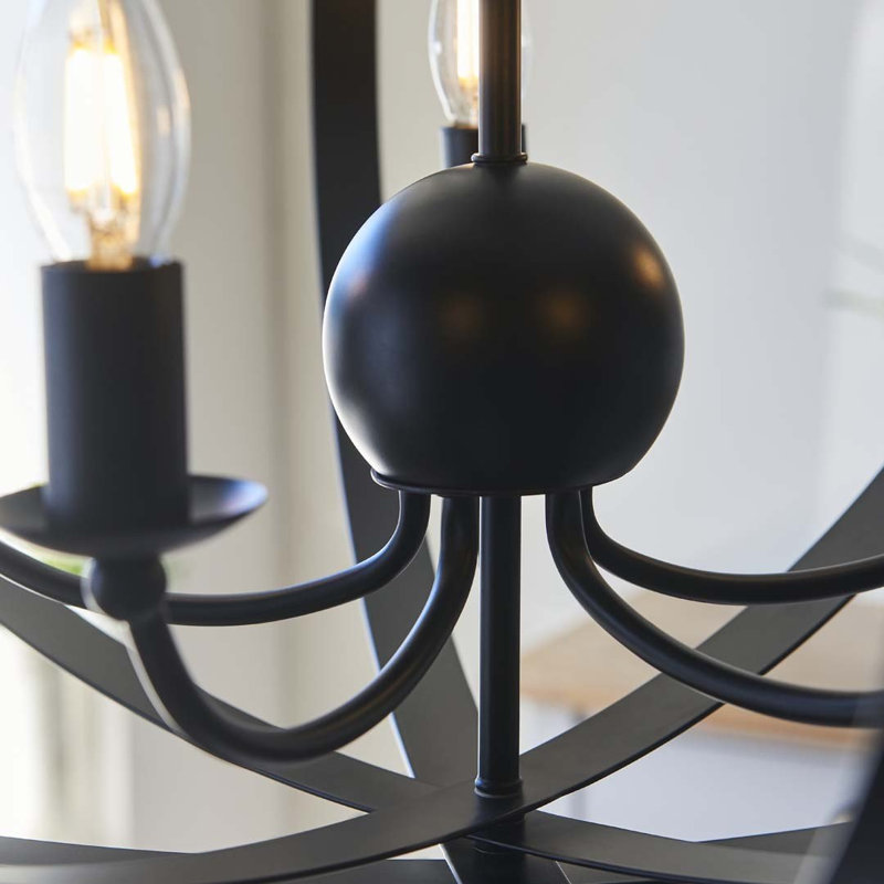 5 - Light Geometric Pendant, Matt Black
