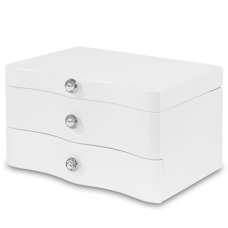 Wood Jewelery Box + Drawers