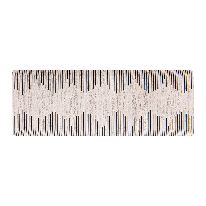 Tapis de cuisine Bohémien, Crème, Rectangle l 18 po x L 47 po