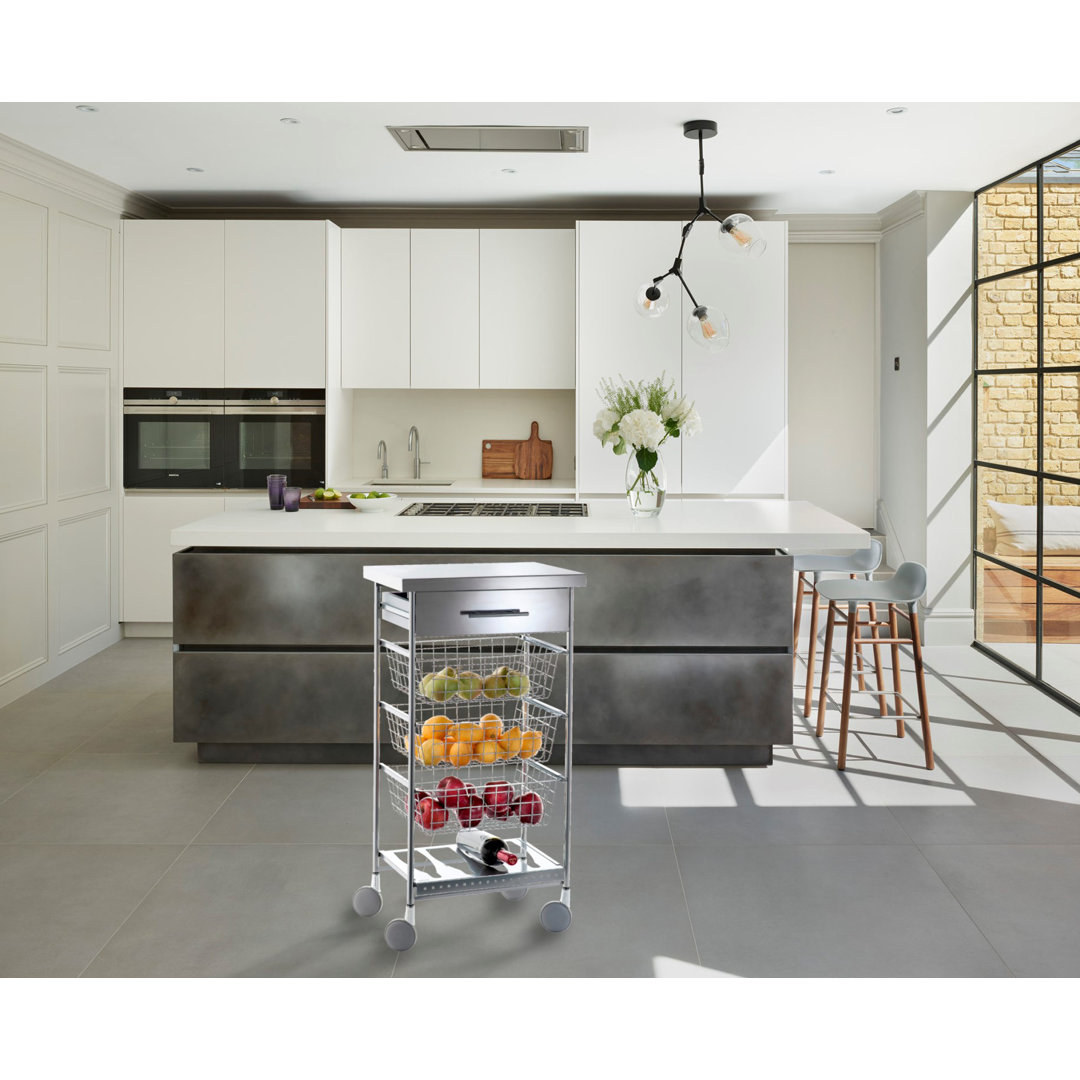 Aadhi Metal Kitchen Cart Prep & Savour