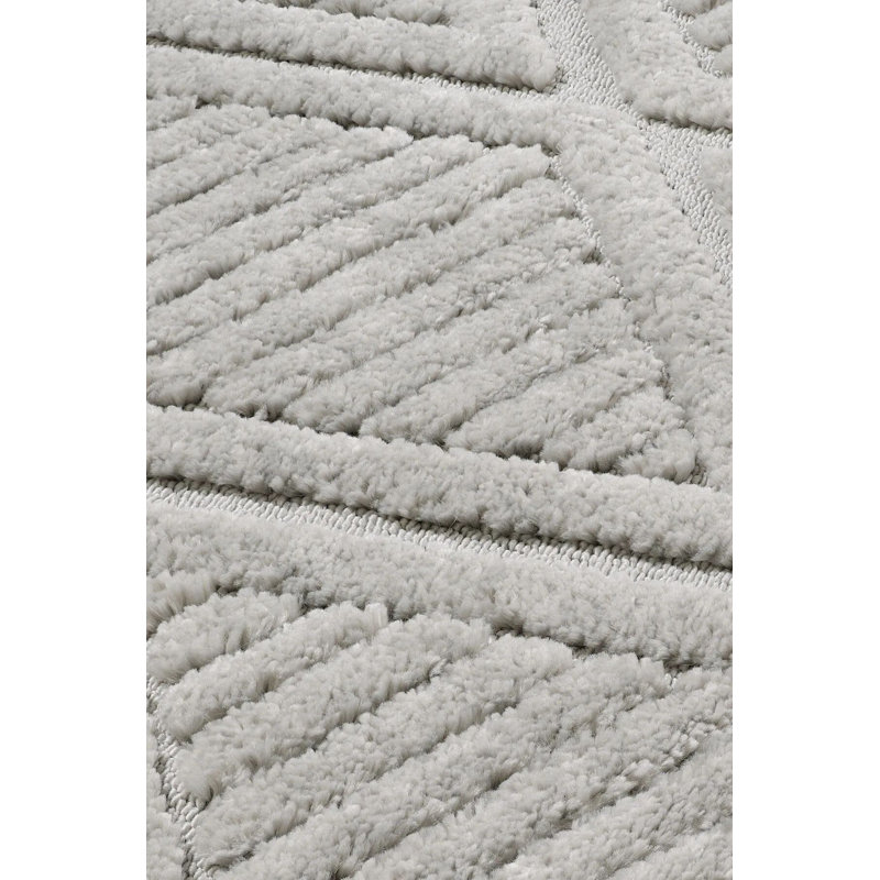 High-Quality Area Rug, Grey, 3.9 x 13.1 Feet | 100% Polypropylene, 1.7 cm Pile Height | Machine Woven, Non-Slip Dot Underside, Antibacterial | Perfect for Living Room, Bedroom, and Hallway Decor