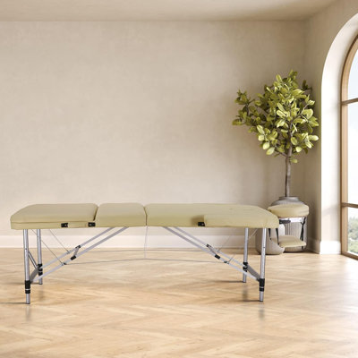 Portable Massage Table 28” Wide Adjustable Massage Bed for Lash Tattoo with Carrying Bag