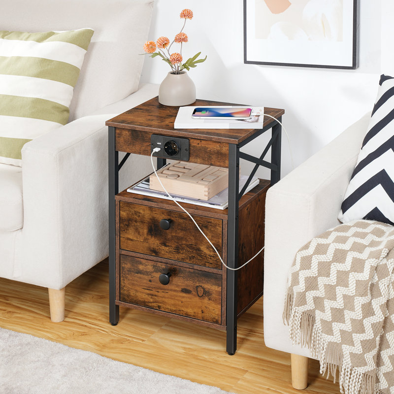 38cm W Bedside Table